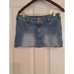 Vintage Fiorucci Denim Mini Skirt, Size‎ 9
